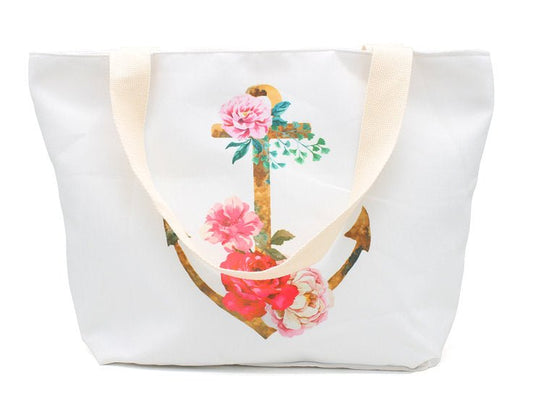 Strandtas anker gekleurd - Medase