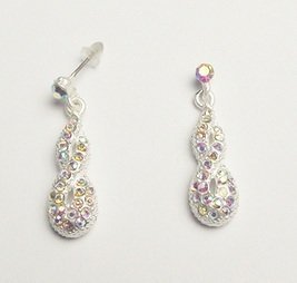 Strass oorbellen - Medase