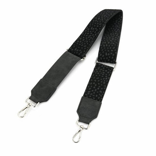 Tas riem / bag strap cheetah - Zwart - Medase