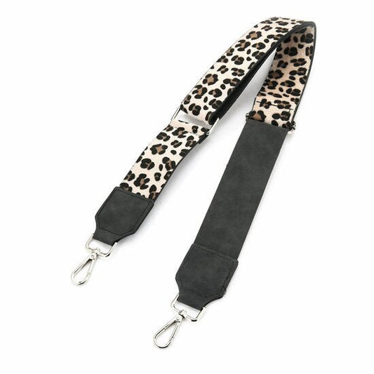 Tas riem / bag strap luipaard - Zwart - Medase