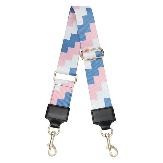 Tas riem / bag strap Roze/blauw - Medase