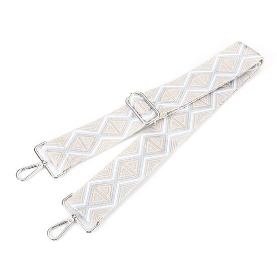 Tas riem / bag strap triangle - Silver - Medase