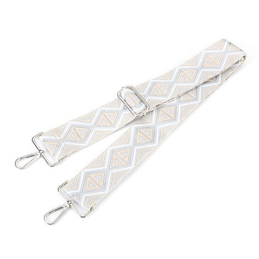 Tas riem / bag strap triangle - Silver - Medase