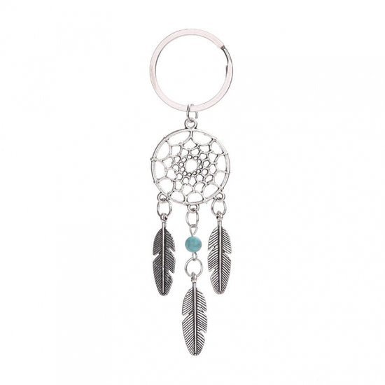 Tas/sleutel hanger dromenvanger - Turquoise - Medase