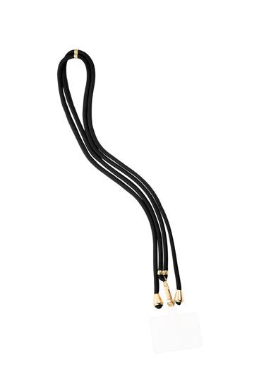 Telefoon koord Subtiele print - Zwart - Medase