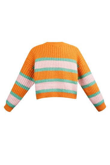 Trui colourful stripes mt L/XL - Medase