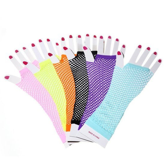Visnet vingerloze handschoenen - lang - div kleuren - Medase