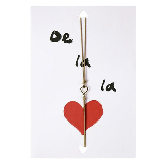 Wenskaart met armband - oe la la - Medase