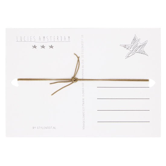 Wenskaart met armband - You are a hot tea / bruin - Medase