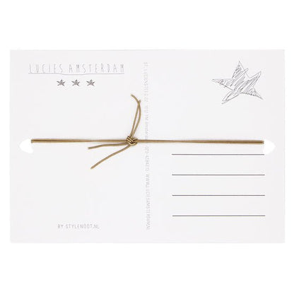 Wenskaart met armband - You are a hot tea / bruin - Medase