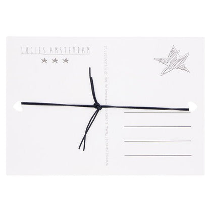 Wenskaart met armband - You are a hot tea / Zwart - Medase