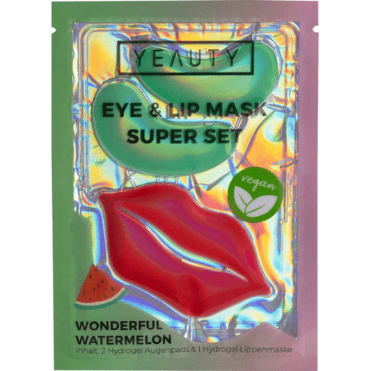 Yeauty Eye & Lip Mask Super Set – Wonderful Watermelon – Hydraterend & Verfrissend - Medase